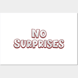 No Surprises (radiohead) Posters and Art